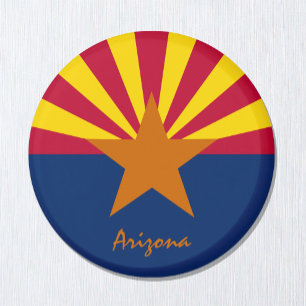 Arizona flag & Arizona USA - travel/sports fans Magnet