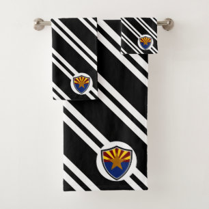 Arizona flag bath towel set