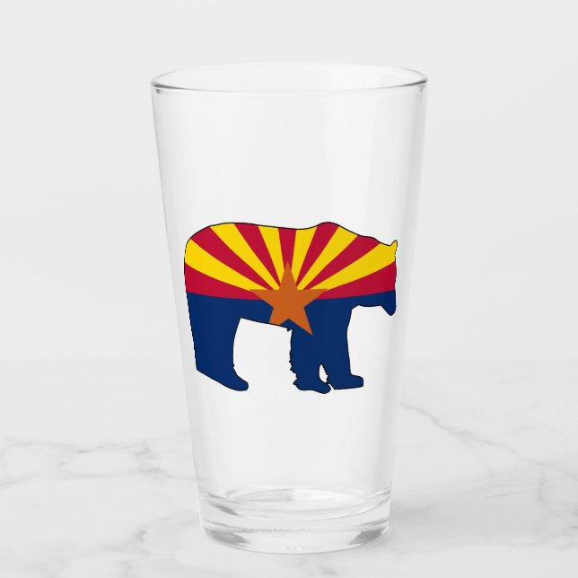 Arizona Flag Bear Glass (Front)