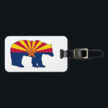 Arizona Flag Bear Luggage Tag<br><div class="desc">Arizona has it all,  desert,  forests,  mountains,  lakes. There's climbing,  skiing,  hiking,  paddling,  and endless terrain to pursue all of your outdoor activities!  This cool design is the Arizona State Flag inside of a bear.</div>