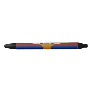 Arizona flag black ink pen
