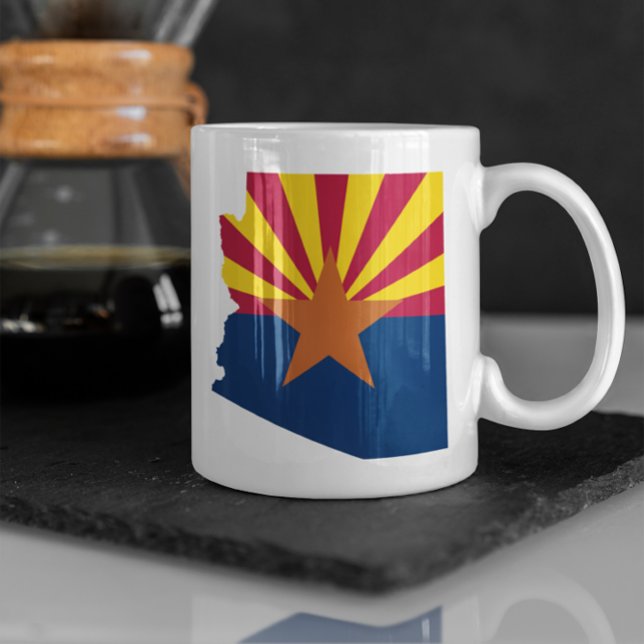 Arizona Flag Colours Coffee Mug (Arizona Coffee Cup)