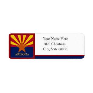 Arizona Flag Custom Return Address Label