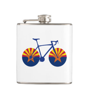 Arizona Flag Cycling Hip Flask