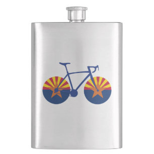 Arizona Flag Cycling Hip Flask