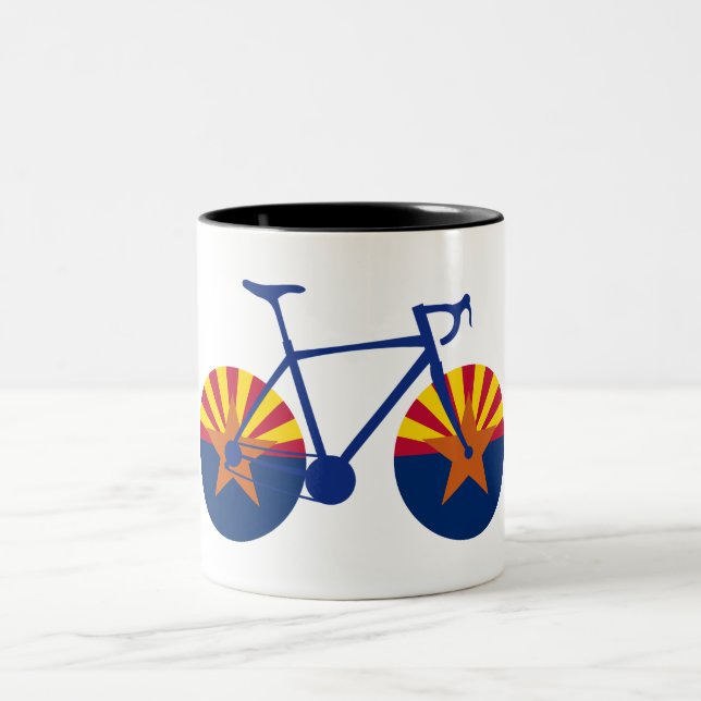 Arizona Flag Cycling Two-Tone Coffee Mug (Center)