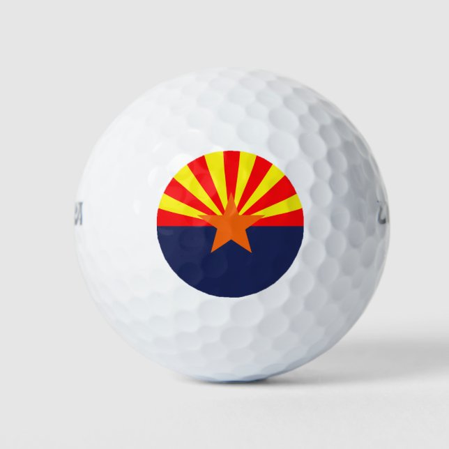 ARIZONA Flag Design - Golf Balls (Front)