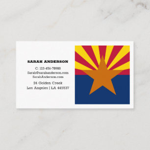 Arizona Flag Elegant Business Cards / USA