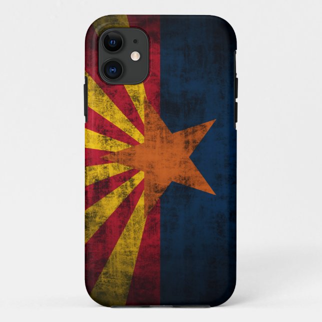 Arizona Flag Grunge iPhone 5 Barely There Case (Back)