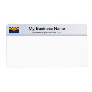 Arizona Flag Header Shipping Label