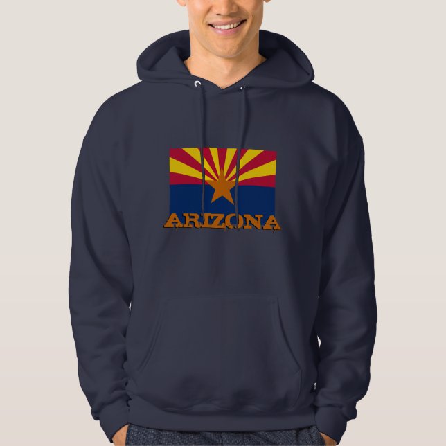 Arizona Flag Hoodie, Patriots USA, Arizona Hoodie (Front)