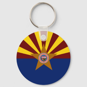 Arizona flag key ring