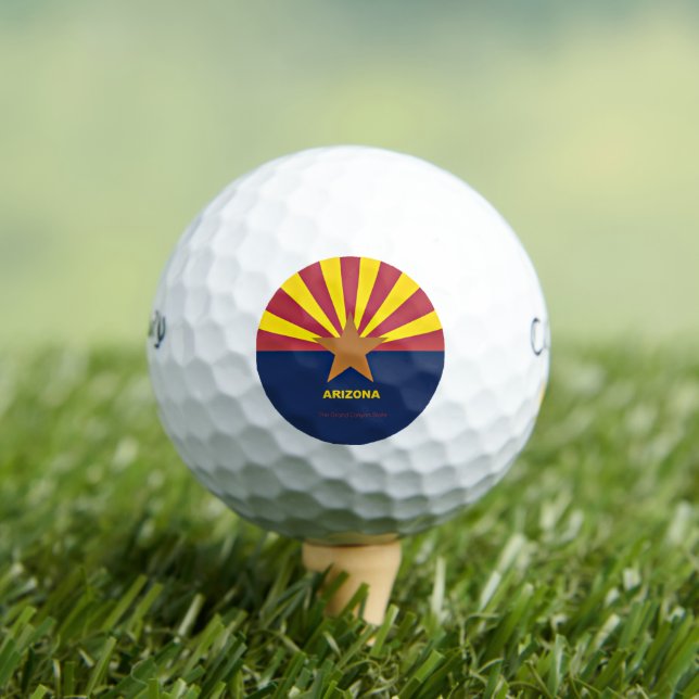 Arizona Flag, labelled Golf Balls (Insitu Tee)