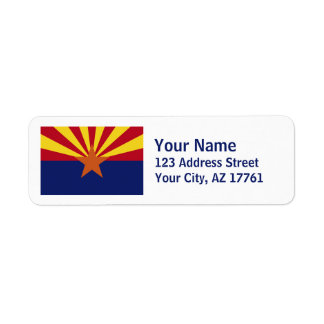 Arizona Flag Return Address Labels