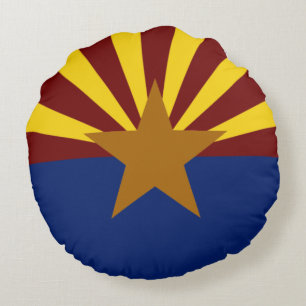 Arizona flag round cushion