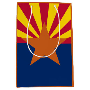 Arizona Flag: Setting Star Sun, The Copper State Medium Gift Bag