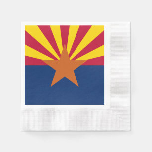 Arizona Flag: Setting Star Sun, The Copper State Napkin