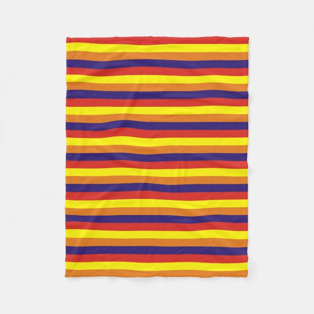 arizona flag stripes USA united states america col Fleece Blanket (Front)