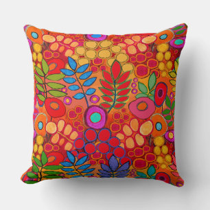 Arizona Flower Garden - Throw Pillow