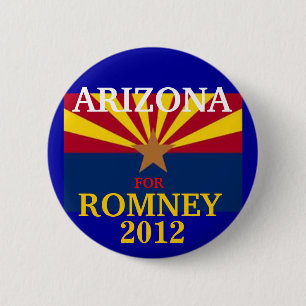 Arizona for Romney 2012 6 Cm Round Badge