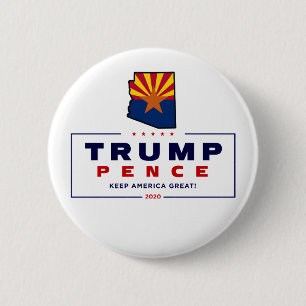 Arizona for Trump Pence 2020 6 Cm Round Badge