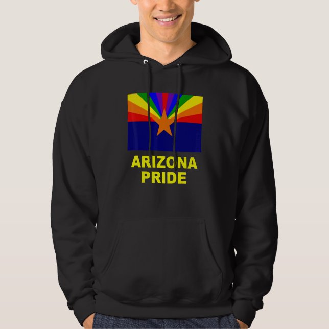 Arizona Gay Pride Lgbtq Lesbian Rainbow State Usa Hoodie (Front)