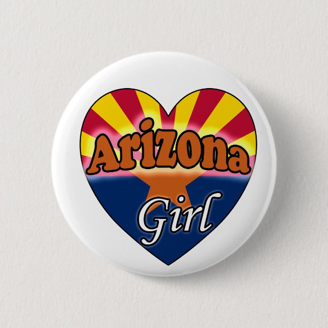 Arizona Girl 6 Cm Round Badge (Front)