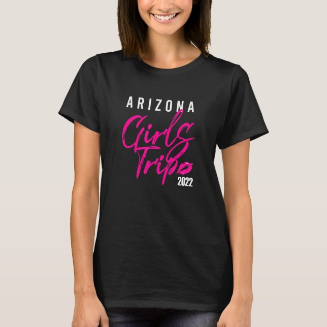 Arizona Girls Trip Weekend Holiday Matching Travel T-Shirt (Front)