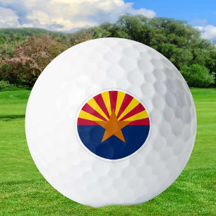 Arizona Golf Balls, State Flag of Arizona Balls