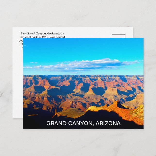 Arizona Grand Canyon National Park Postcard (Front/Back)