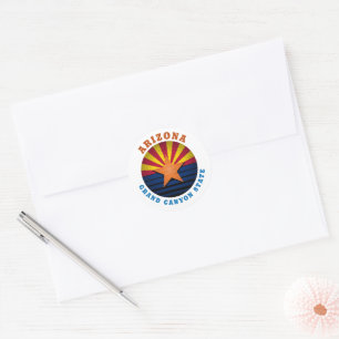 ARIZONA GRAND CANYON STATE CLASSIC ROUND STICKER