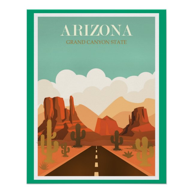 Arizona Grand Canyon State Poster (Front)