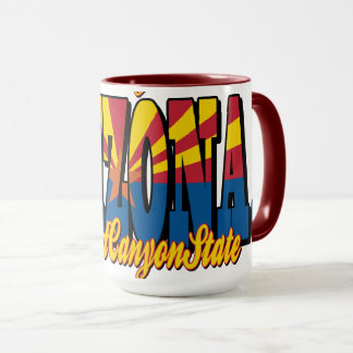Arizona Grand Canyon State Tiled Across Mug