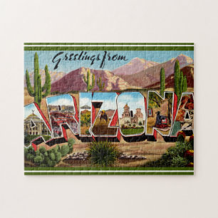 Arizona Greeting Postcard Jigsaw Puzzle