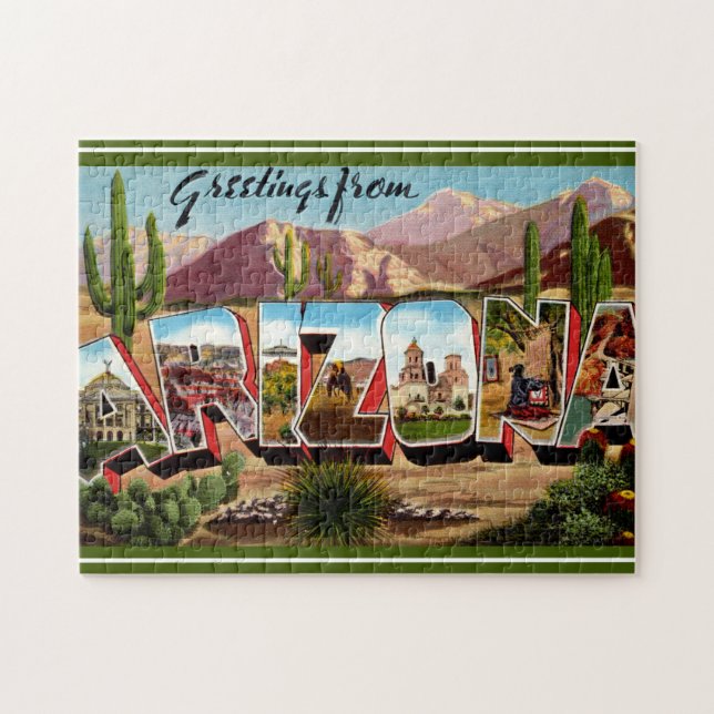 Arizona Greeting Postcard Jigsaw Puzzle (Horizontal)
