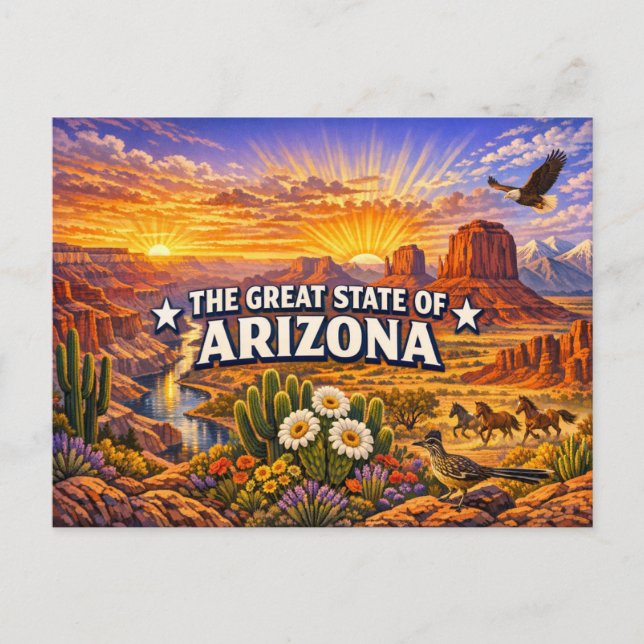  Arizona Greetings Postcard  (Front)