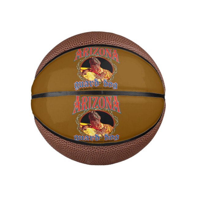 Arizona Guard Dog Lizard Mini Basketball (Front)