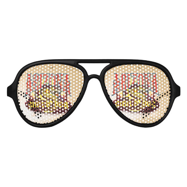 Arizona Guard Dog Snake Aviator Sunglasses (Front)