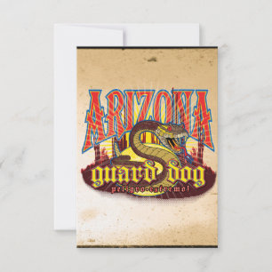 Arizona Guard Dog Snake Card