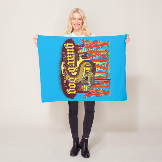 Arizona Guard Dog Snake Fleece Blanket (In Situ)