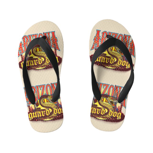 Arizona Guard Dog Snake Kid's Thongs (Footbed)
