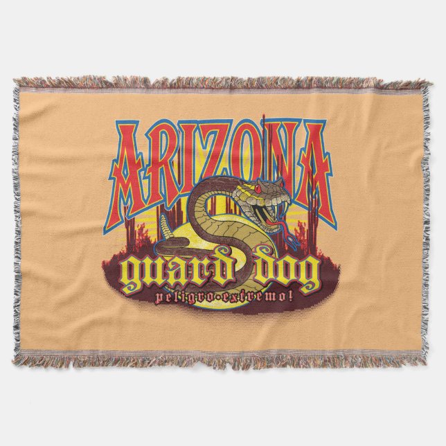 Arizona Guard Dog Snake  Throw Blanket (Front)