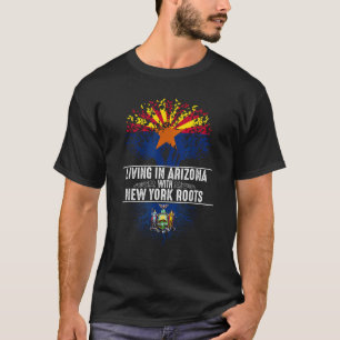 Arizona Home New York Roots State Tree Flag Shirt