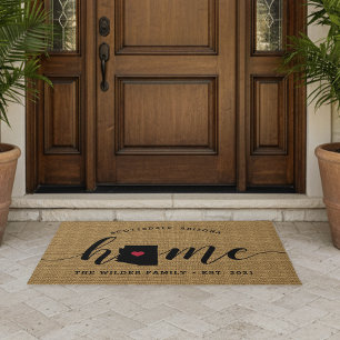 Arizona Home State Personalised Doormat