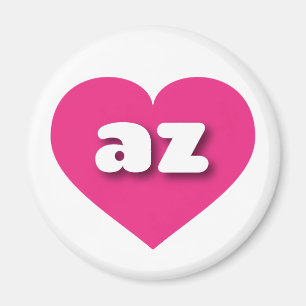 Arizona hot pink heart - I love az Magnet
