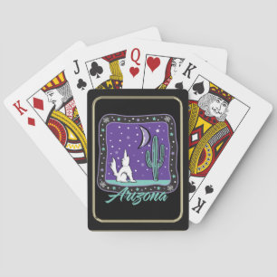 Arizona Howling Coyote Playing Cards