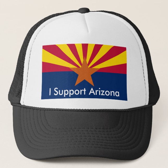 Arizona, I Support Arizona Trucker Hat (Front)