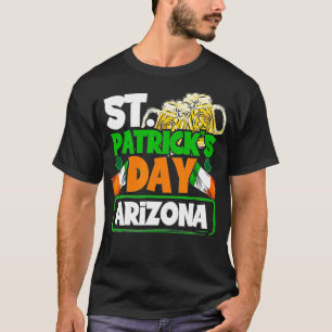 Arizona Irish Flag Gift Saint Patricks Day Men Wom T-Shirt