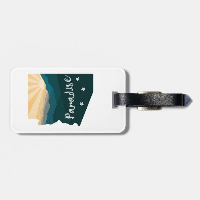 Arizona Is Paradise Luggage Tag (Back Horizontal)