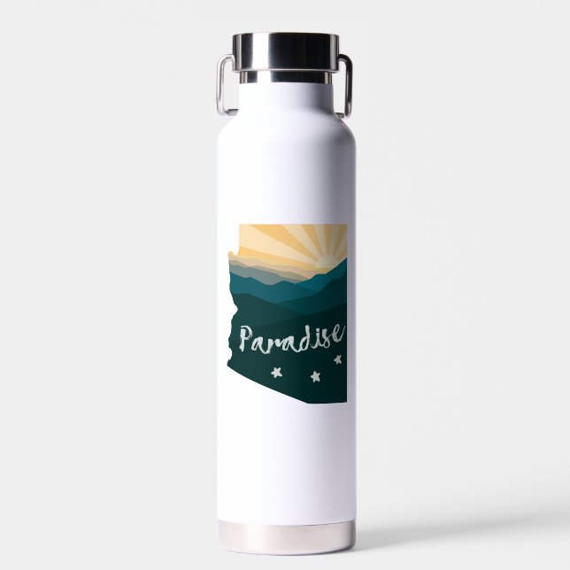 Arizona Is Paradise Water Bottle (Front)